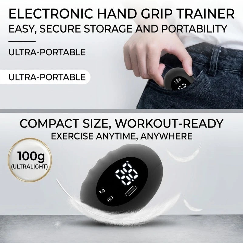Digital Grip Strength Measure – 180 Kg Max With Kg & Count Display