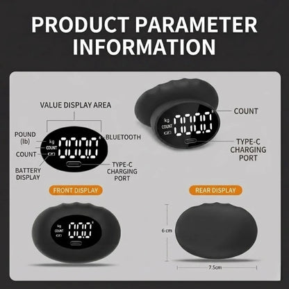 Digital Grip Strength Measure – 180 Kg Max With Kg & Count Display