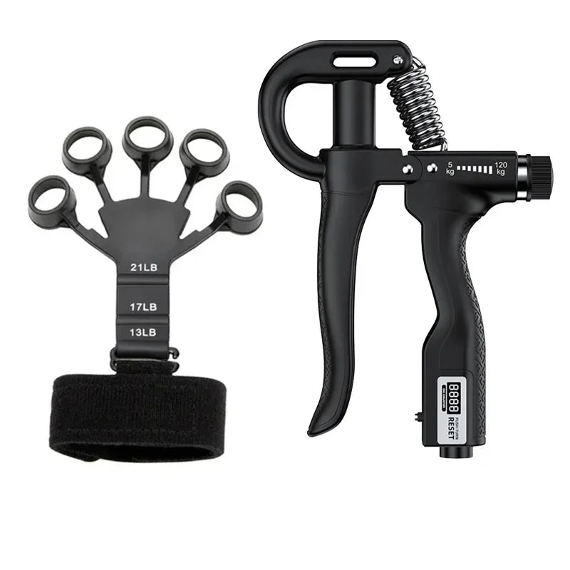 Elite Grip and Forearm Strengthening Tools Bundle (with 5-120 kg Hand Grip)