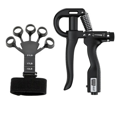 Elite Grip and Forearm Strengthening Tools Bundle (with 5-120 kg Hand Grip)